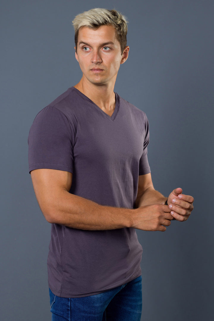 V-Neck Solid T-Shirt