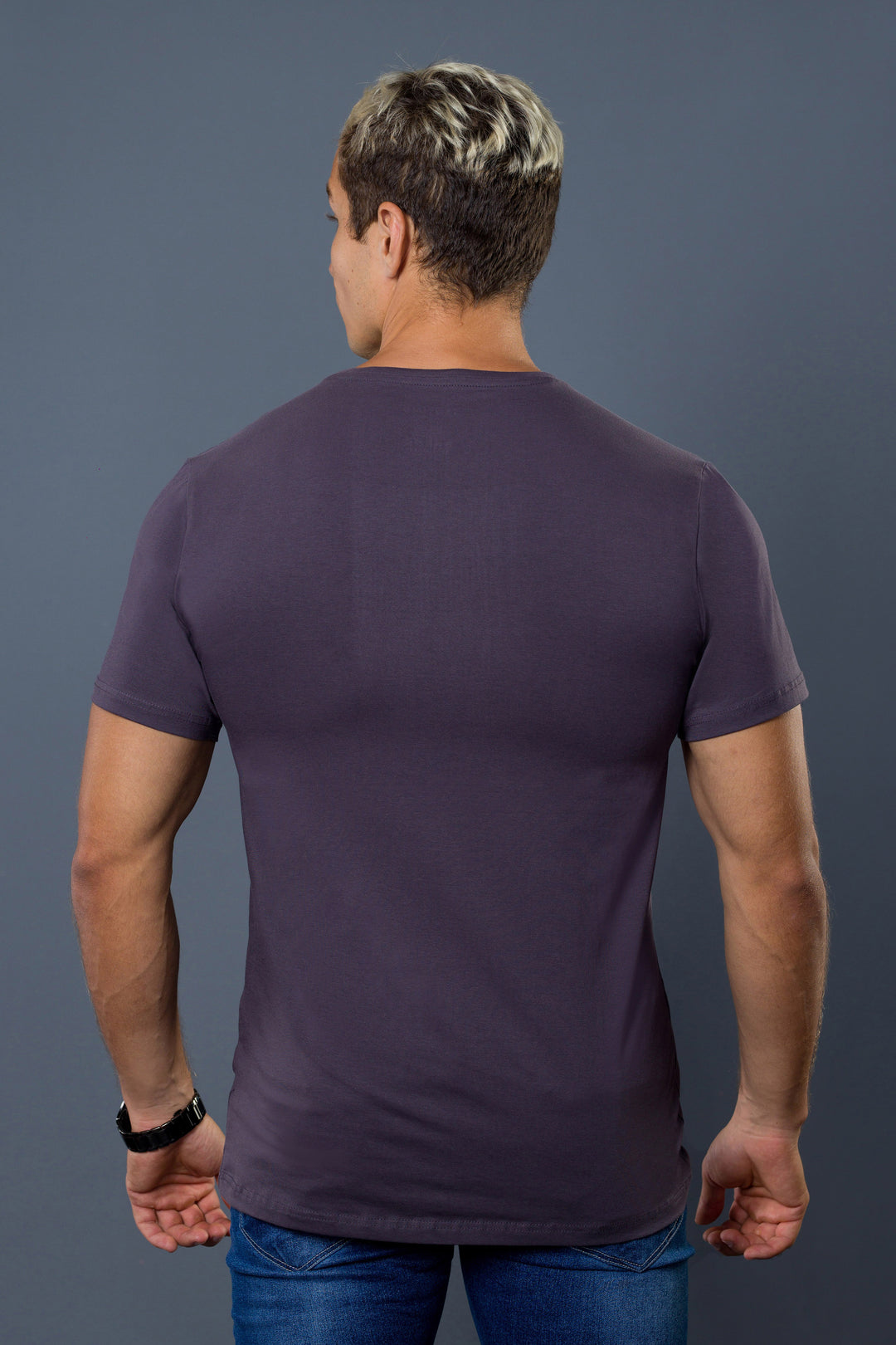 V-Neck Solid T-Shirt